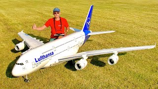 Incredible Scale !!! Rc Model Airbus A380-800 Fantastic Jet Model Airliner / Flight Demonstration