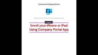 How to Enroll Your iPhone or iPad in Microsoft Intune Using Company Portal (Step by Step)