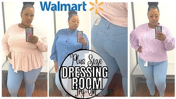 PLUS SIZE WALMART FITTING ROOM TRY-ON HAUL 💃🏽 💎