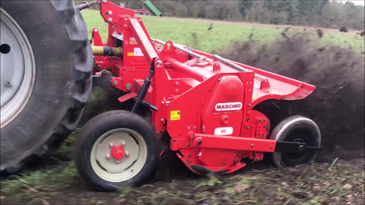 Skræl fræsning med Maschio SC 300