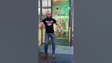 Man Shows Impressive Trickshot With Axe