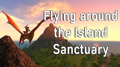 FFXIV Flying around Island sanctuary. Trying to catch paissa.