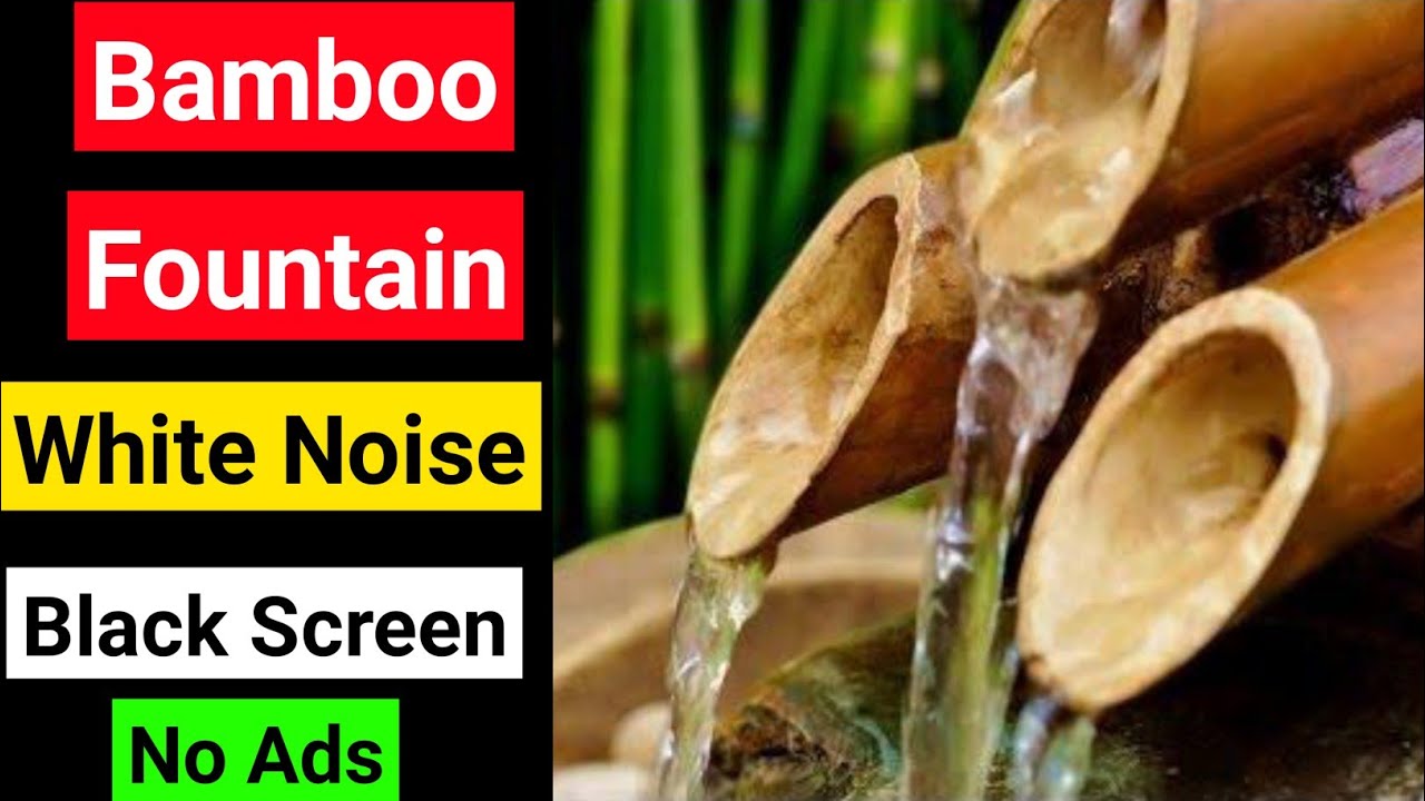 Bamboo Water Fountain Sounds 1 Hour Meditate, Sleep, Study YouTube