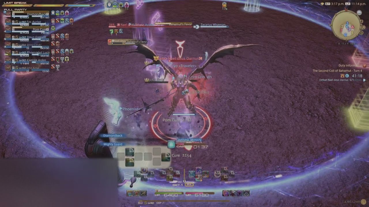 FFXIV The Second Coil of Bahamut Turn 4 (Blue) Clear YouTube