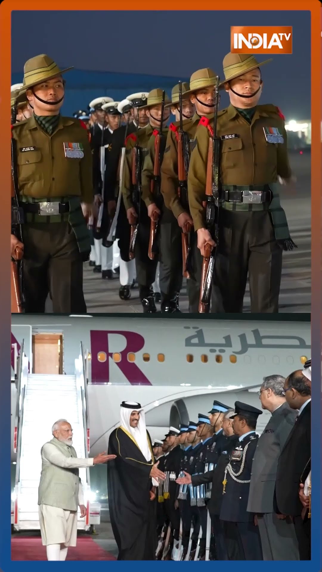 #pmmodi ने #qatar के #sheikh #tamimbinhamad का गर्मजोशी के साथ स्वागत किया #shorts #middleeast