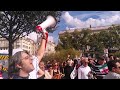 Manifestation en solidarit avec zhina accompagne par bella ciao en persan