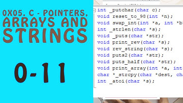 0x05. C - Pointers, arrays and strings alx software_enginnering