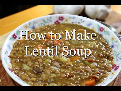 How to make lentil soup in a pressure cooker