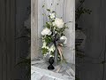 DIY White Peony Candle Stick Arrangement | Elegant Neutral Floral Decor