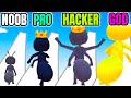 Tiny Run 3D in NOOB vs PRO vs HACKER vs GOD