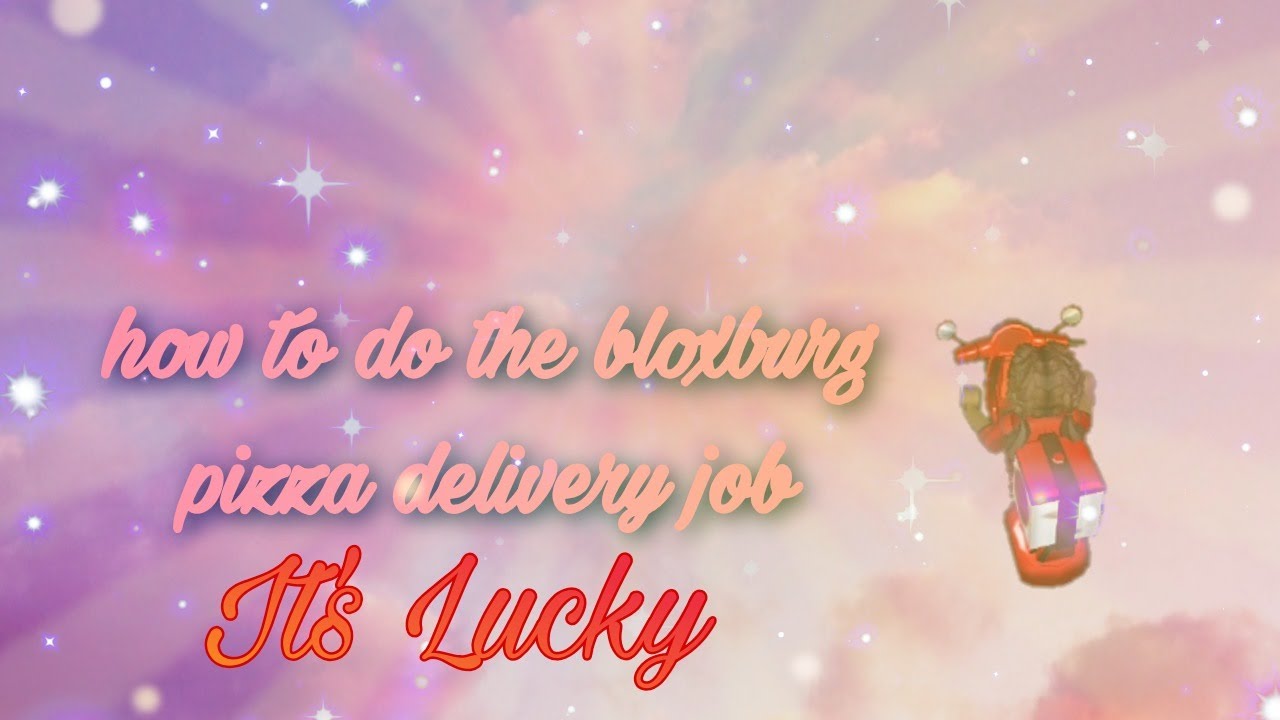 How to do the bloxburg pizza delivery job - YouTube