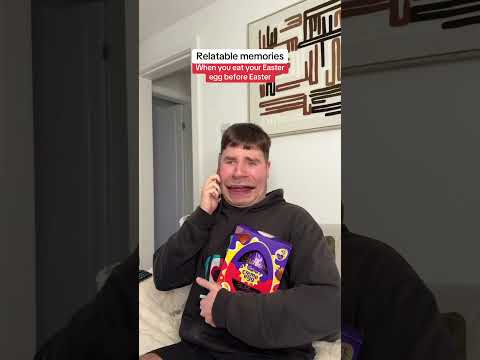 When you eat your Easter egg before Easter 😂#shorts