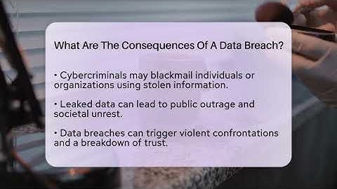 What Are The Consequences Of A Data Breach? - The Crime Reel