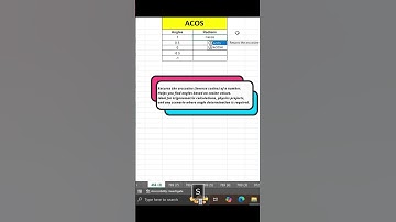 Find angles based on cosine values