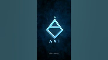 AVI name logo brand 💥 Comments your name 👀#shorts#logodesign #namelogo#viral#logo