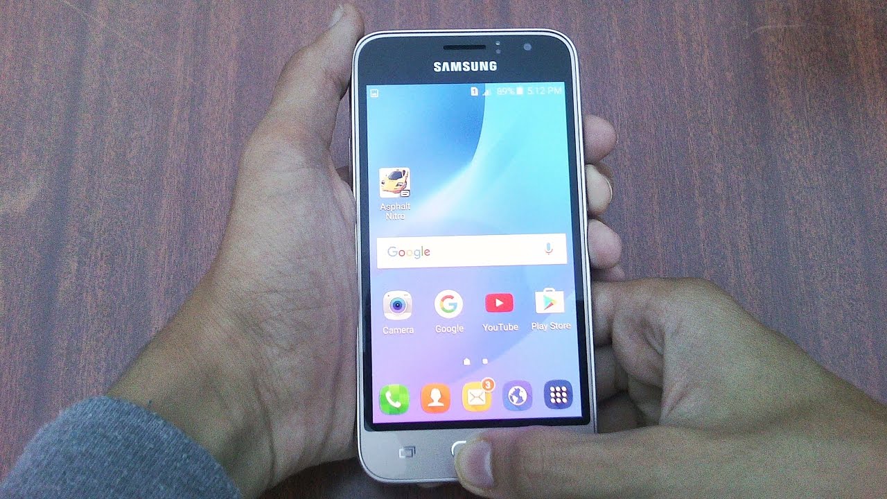 How to Take a Screenshot on Samsung Galaxy J1 2016 - YouTube