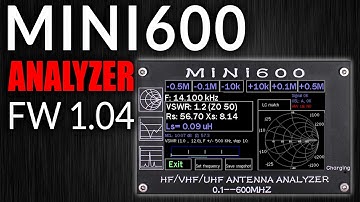 MINI600 Antenne Analyzer EU1KY Firmwareversie 1.04