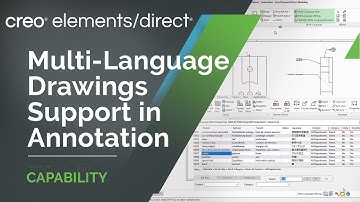 Multi-Language Drawings Support in Annotation | Creo Elements/Direct 20.5