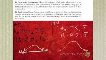 Set up null and alternative hypothesis