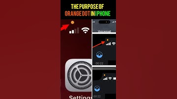 What is Orange Dot in iPhone | Apple iPhone Orange Dot