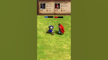 Elite Samurai vs Elite Teutonic Knight (AoE2) #Shorts