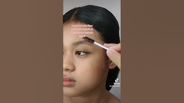 How to do laminated bushy brows - Brow Fixer! 🤍 #eyebrows