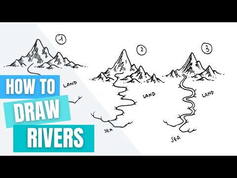 How to Draw Rivers on your Fantasy Map - Geography of Rivers | How to Create a Believable Map