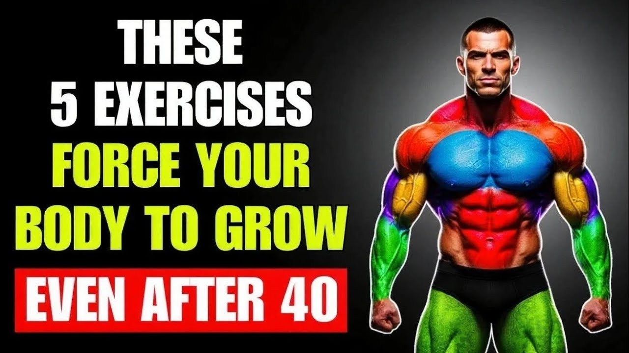 The ONLY 5 Exercises Men Over 40 Need to Build Muscle (FORCE Your Body to GROW)