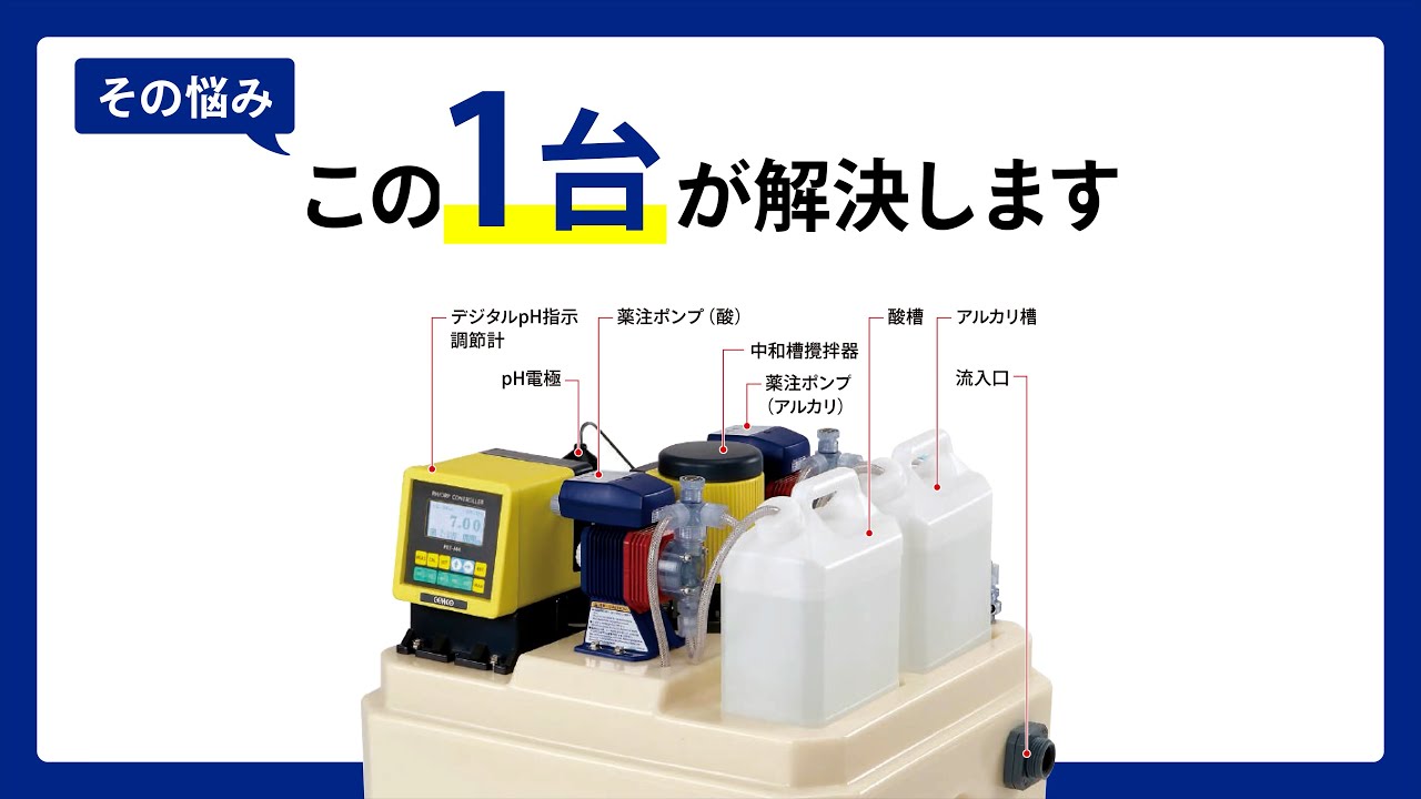 小型pH自動中和装置 TPH型｜セムコーポレーション