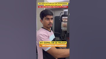 VMC AXIS MOVEMENT PRACTICAL BY STUDENT #cnc #vmc #machine #shorts #education #automobile #practice
