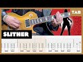 Velvet revolver  slither  guitar tab  drop d tuning  lesson  cover  tutorial