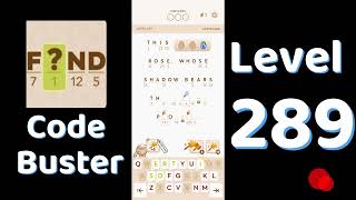 Code Busters Level 289 Walkthrough 🧩 | All Puzzle Solutions| Solutionguruji