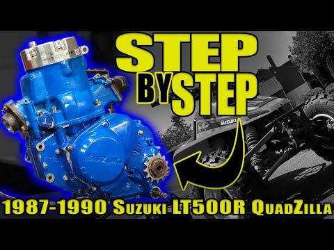 How to Build a Suzuki Quadzilla LT500R Engine  | 1987 – 1990 Full Build Step by Step