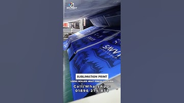 Sublimation Jersey Printing using Roll Heat Press Machine | GM Print Solution