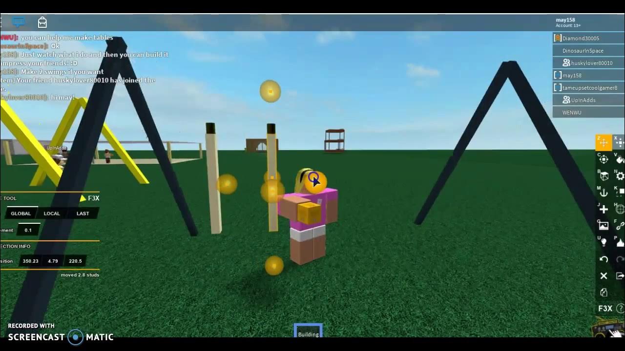 Roblox How to build swings that work YouTube
