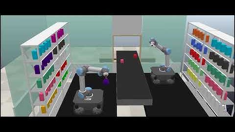 Robotic Arms in Stores || CoppeliaSim (V-REP)