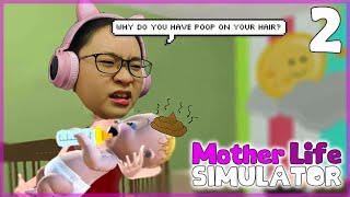 Mother Life Simulator Part 2 Android Ios Gameplay - Lets Play Mother Life Simulator- Baby Poop Head