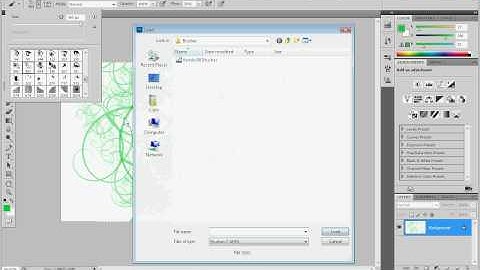 Add  brushes to Adobe Photoshop CS5