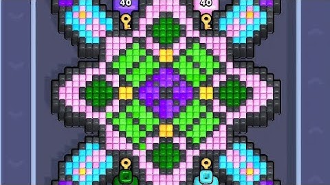 Pixel Flow Level 398. Walkthrough Gameplay 