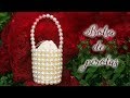 Artesanato passo a passo: Bolsa de pérolas (DIY Purse)