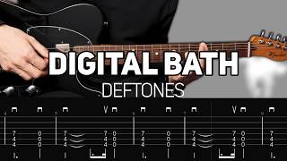 Deftones - Digital Bath Guitar Lesson With Tab Drop C Tuning