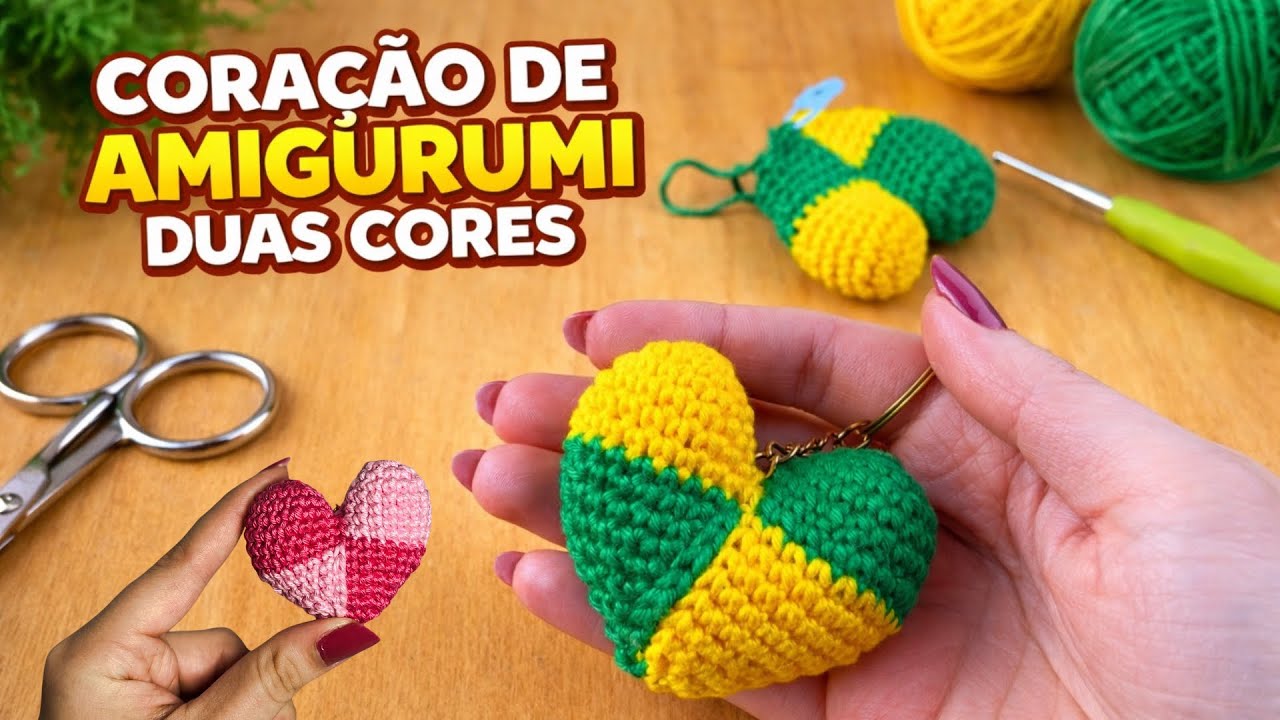 coeur a coeur アニバーサリーセット（4点） Two-Color Heart-Shaped Crochet Keychain Step-by-Step | World Cup