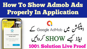Admob Ads Not Show Problem Solve||Admob Ads Problem Fixed 100% in 2020