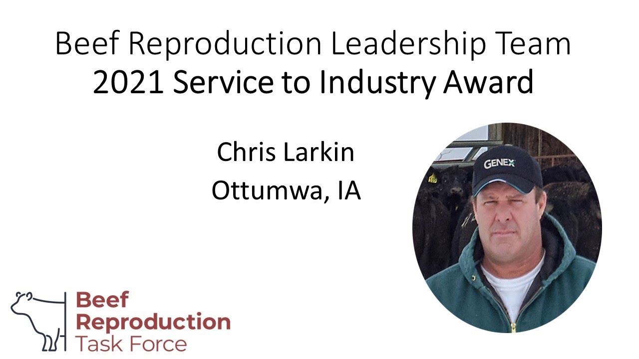 21 Service To Industry Award Chris Larkin Youtube