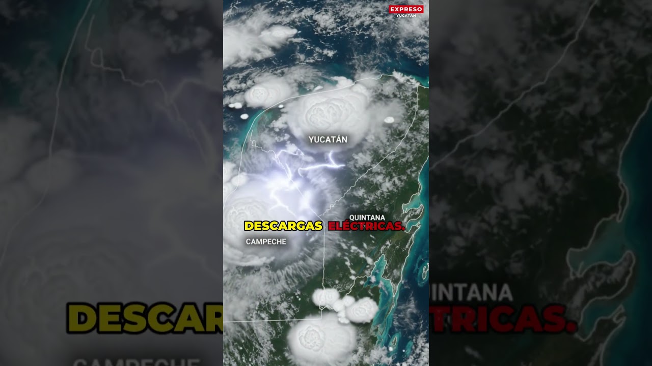 LLUVIAS FUERTES AMENAZAN A YUCATÁN ESTE DOMINGO