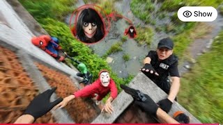 Team Spider-Man and Police Rescue a Villain from Demonic Serbian Dancing Lady ( Action POV )