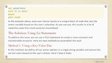 Streamline Your Batch Script with for Statements