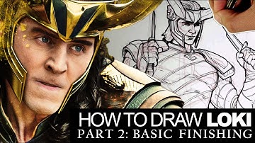 HOW TO DRAW LOKI from THOR RAGNAROK | Part 2 of 3: BASIC FINISHING