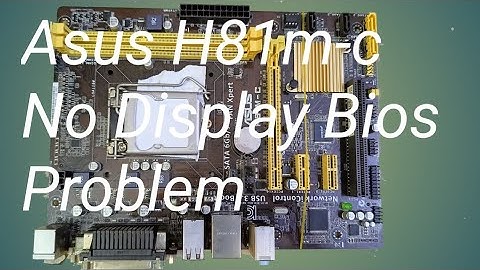 How to repair  Asus H81m-c No Display || Bios Problem ||  No Display  Motherboard