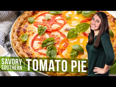 How to Make Savory Southern Tomato Pie | The Stay At Home Chef